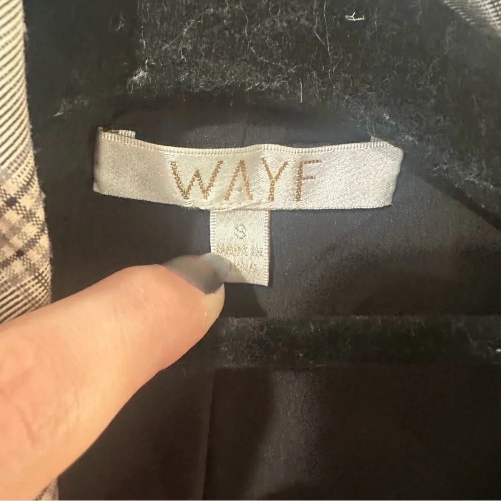 WAYF Plaid Blazer S